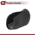 thumbnail image 4 of Cubierta de Pomo de Cambio de Marcha Única para Automóviles, Protector de Mango de Cambio para Dodge Journey 2011-2020 Negro Beige Cuero Sintético, 4 of 6