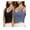 Black & Ink Blue, variant on 2pk Sports Bras for Women Medium Support Crop Tops Tank Top for Women Camisole Cami Workout Tops Removable Padding, Sizes S-XL