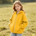 thumbnail image 4 of PureCasa Girls Zip Up Hoodies for 5-16 Years Full-Zip Sports Hooded Sweatshirts Jacket Casual Fall Hoodie with Pockets, 4 of 9