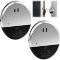 thumbnail image 1 of 2 Pack Ultra Slim Vibration Alarm 130dB Window Alarms for Security Detects Glassbreak & Vibration Intruder Glass Break Security Alert Glass Siren for Door Shed Security Home Office Dorm Room RV, 1 of 5