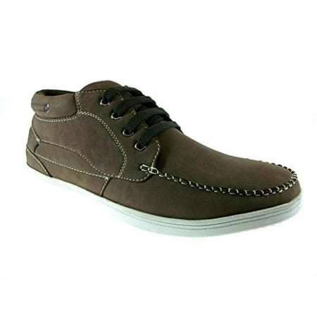 Delli Aldo Men's 502-Brown Low Cut Stitched (Best Low Cut Sneakers)