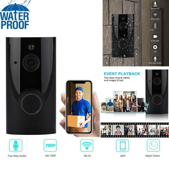 Clearance!1080P HD Smart WiFi Video Doorbell with Two-Way Audio,Night Vision & Motion Detection-Wireless Security Camera & Intercom System for Home