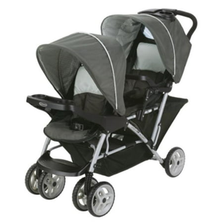 UPC: 0047406140480 | Graco DuoGlider Click Connect Double Stroller  Glacier  27.37 lbs