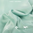 thumbnail image 3 of Lorviah 2 Pack Satin Pillowcases, Ultra Soft & Breathable 20"x36" King Size for Hair & Skin, Hypoallergenic Hidden Zipper Closure, Cyan, 3 of 6