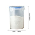 thumbnail image 4 of Lssam Airtight Rice Storage Container with Measuring Cup - 10-Pound BPA-Free Plastic Dispenser for Flour, Cereal & Pantry Organization, Dishwasher-Safe Food Preservation, 4 of 4
