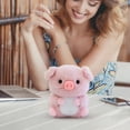 thumbnail image 5 of Pink Pig Plush Stuffed Animal - Cute Desktop Decoration Companion, Soft Table Doll for Home Office Decor, Adorable Animal Figurine Gift for All Ages, 5 of 6