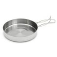 thumbnail image 4 of Poêle Portable avec Poignée Pliable pour Cuisine Extérieure, Acier Inoxydable Léger, Ensemble de 8 Pcs, 4 of 8