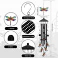 thumbnail image 2 of topjuju 35" Dragonfly Wind Chimes, Metal Wind Chimes Outside, Dragonflies Gifts for Yard Garden Decor, Best Housewarming/Birthday/Festival Gifts for Mother Grandma Father Friend, Memorial Chimes, 2 of 7