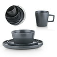 thumbnail image 5 of Stone Lain Celina 32-Piece Stoneware Round Dinnerware Set, Service for 8, Gray Matte, 5 of 8