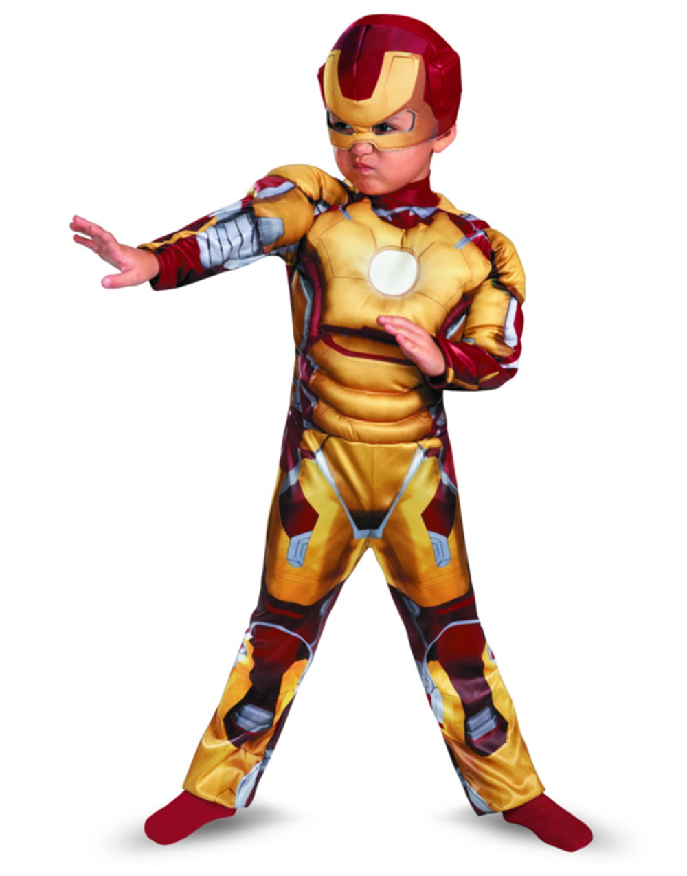 Marvel Iron Man 3 Mark 42 Boys Halloween Muscle Costume Small 4-6