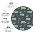 thumbnail image 3 of Honeii Miniature Ship In Bottle print Leather Coaster Set of 4, ideal for safeguarding your furniture from drinks spills and effortless cleanup-Round Shape, 3 of 6