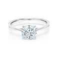 thumbnail image 4 of JeenMata 1 Carat Cushion cut Moissanite Solitaire Engagement Ring in 10k White Gold, 4 of 9
