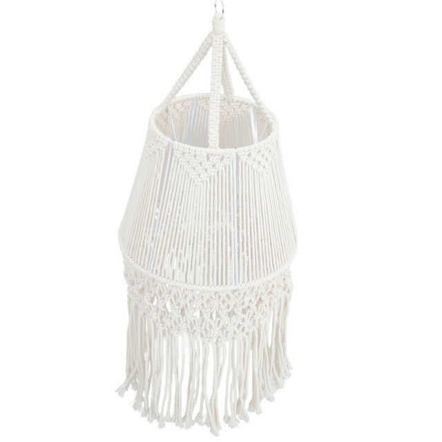 Minkissy Macrame Lampshade Prevents Eye Irritation Decorative 1Pcs
