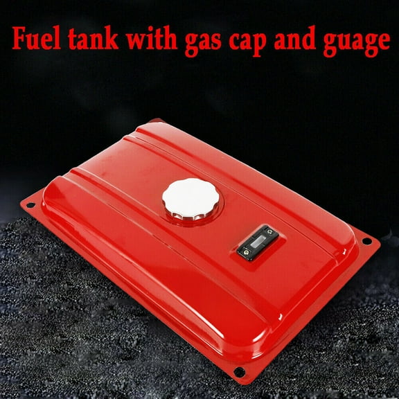 Shzicmy 5 Gallon Universal Fuel Gas Tank Generator Petcock Filter Gauge Cap for EC2500 Red