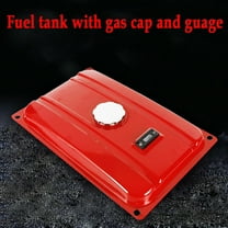 Shzicmy 5 Gallon Universal Fuel Gas Tank Generator Petcock Filter Gauge Cap for EC2500 Red