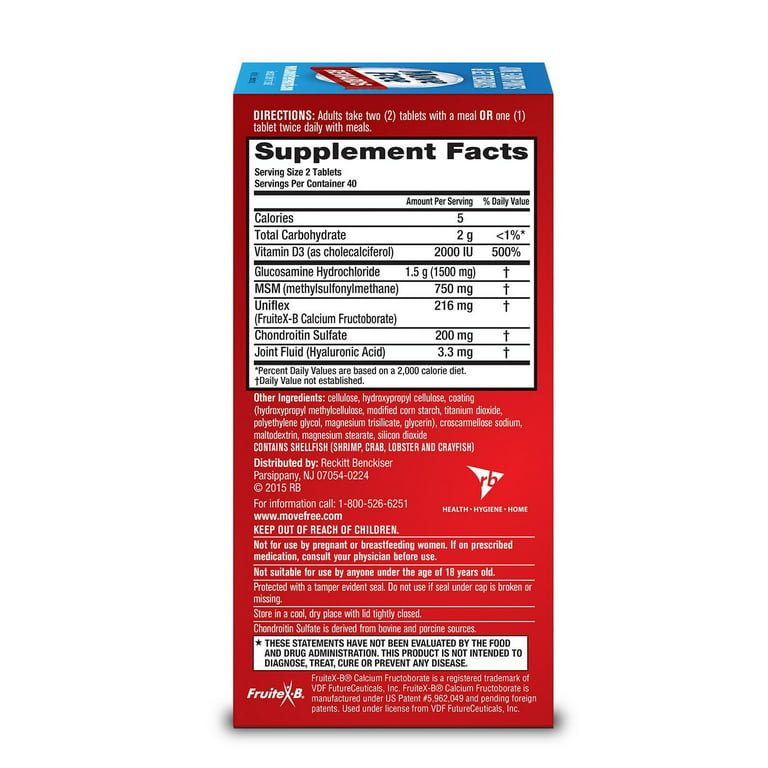 Schiff Move Free Advanced Joint Supplement, 200 Tablets