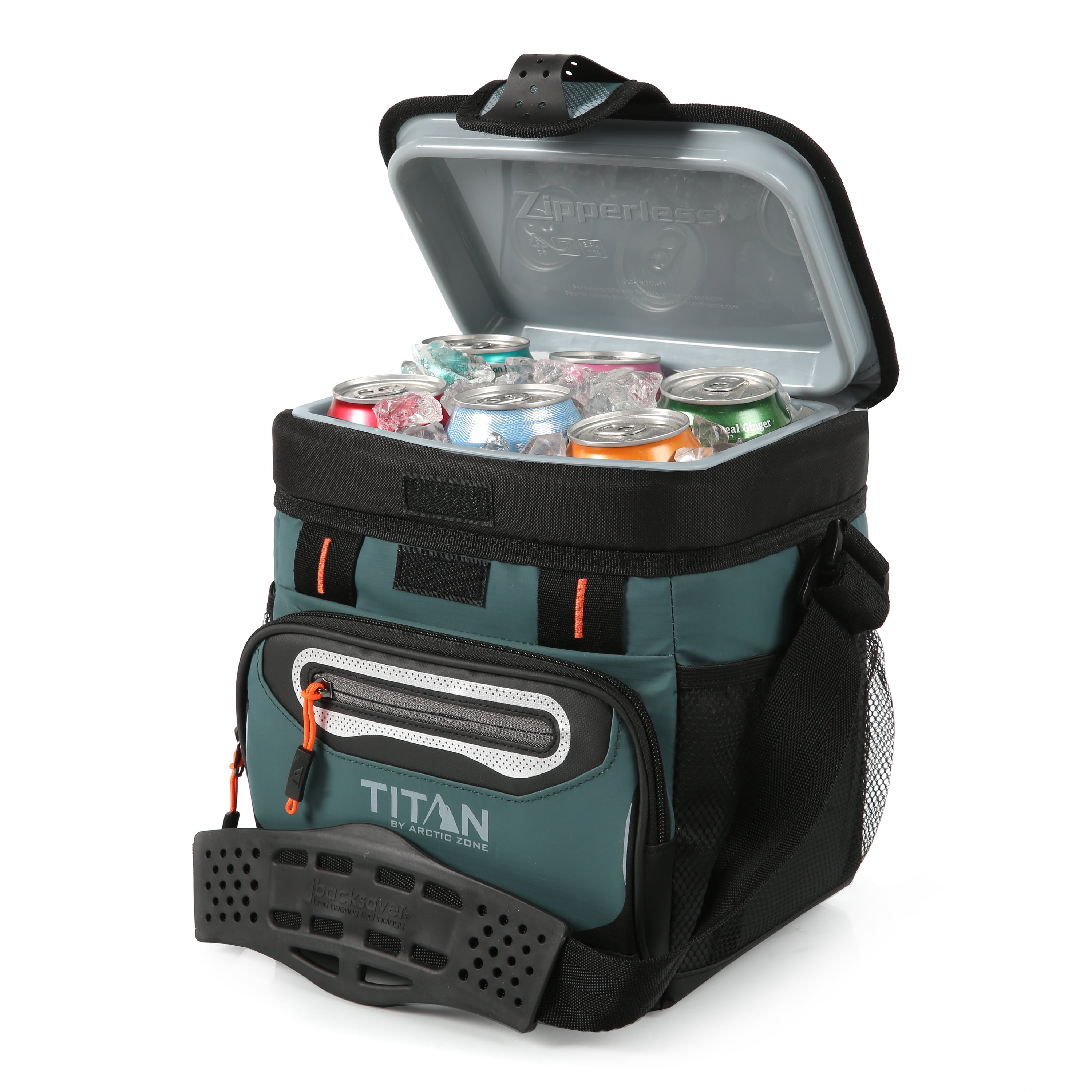 Titan by Arctic Zone 9 Can, 6 Quart Zipperless Cooler, Jungle Hunt