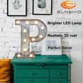 thumbnail image 2 of Carpa LED iluminada con letras elásticas de estilo industrial vintage, 2 of 6