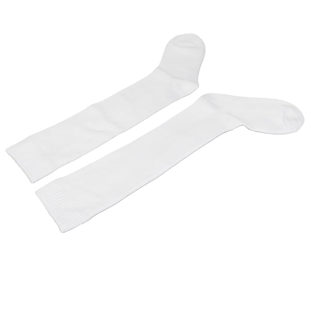 1 Paire de Chaussettes d'Escrime Blanches, Sport Coton Épaissi Unisexe Bas de Protection Épée Sabre et Feuille Femmes Hommes, Compression pour Course Infirmière Œdème Diabétique Varices