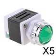 thumbnail image 1 of DYNWAVECA 3-6pack 220V LED Metal Panel Indicator Light Lamp Light Green 5 Pcs, 1 of 9