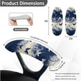 thumbnail image 6 of FKELYI Office Chair Slipcover with 2 Pcs Armrest Covers Breathable Armchair Cover Tie-Dye Blue Butterfly Print Swivel Boss Chair Protector Home Decor, Small, 6 of 6