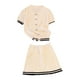 thumbnail image 4 of Conjunto de falda plisada para mujer Salvador Ropa de gimnasio para el hogar Beige, 4 of 8