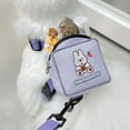 thumbnail image 5 of LANFENG Dog Backpack Harness with Leash Pet Vest with Saddle Bag Cute Rabbit Shape Pet Backpack Self Carrier Backpack Outdoor or Small Medium Dogs - Purple M, 5 of 7
