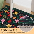 thumbnail image 4 of BLEUM CADE 3x5 Area Rug, Floral Rugs for Living Room, Lightweight Non Slip Washable Rug, Indoor Low Pile & Non-Shedding Vintage Rugs Carpet for Bedroom, Living Room, Dining Room, Black, 4 of 7
