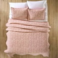 thumbnail image 5 of Better Homes & Gardens Floral Matelassé Pillow Shams, Standard, Pink Rose, 2 Pack, 5 of 5