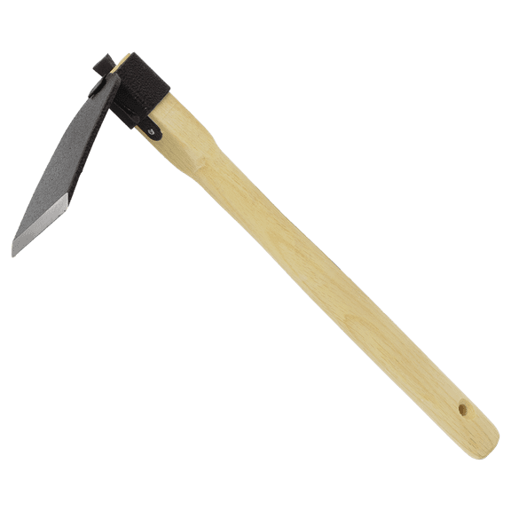 Zenport J6-03 Steel Hoe, 15-Inch Handle, 5 Inch Carbon Steel Blades, Beige - 12 Pack