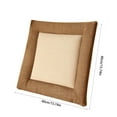 thumbnail image 3 of Zmeidao Square Chair Cushions for Dining Chairs, Linen Dining Kitchen Chair Pads, Indoor Dining Room Chair Cushions, 15.74x15.74inch, 3 of 6