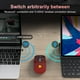 thumbnail image 2 of Mouse CC Store LED inalámbrico Bluetooth 5.1 y 2.4 GHz negro-rojo, 2 of 8