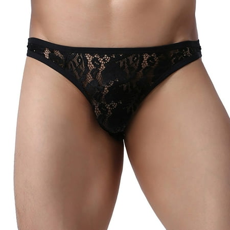 

Bessbest New Intimates Underwear Lace Pants Thong Mens Patchwork Briefs Enhance Pouch