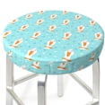 thumbnail image 3 of Gaeub crazy white goose Print Round Bar Chair Cushion Cover, Velvet Seat Cushion Cover,Non-Slip Chair Cushion,Washable Stool Cover for Kitchen, Bar, and Office Stools-12 inch, 3 of 7