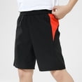 thumbnail image 3 of GYRATEDREAM Boys Lightweight Athletic Running Shorts Quick Dry Workout Shorts Gym Hiking Basketball Shorts for 11-12Y Black, 3 of 7