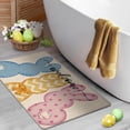 thumbnail image 6 of Welcome Easter Peeps Bunny Decorative Front Door Mat, Cute Rabbit Doormat Indoor Outdoor Non-Slip Floor Entryway Rug, Spring Home Kitchen Decoration 17x30 Inch, 6 of 6