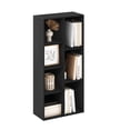 thumbnail image 2 of Furinno LUDER Book Shelf, 7-Cube Bookshelf, Bookcase, 9.4 x 19.5 x 41.7, for Living Room, Bedroom, Home Office, Darkwood, 2 of 5