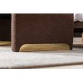 thumbnail image 2 of 43.3'' New Ottoman Bench with Boucle Fabric, Loveseat Ottoman Footstool, Shoe Bench with Gold Metal Legs for Living Room, Bedroom, and Entryway，Brown, 2 of 9