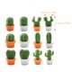 thumbnail image 2 of GOOHOCHY 12 Uds. Imán para nevera, Adorable forma de Cactus, adhesivo magnético para armario de nevera, 2 of 7
