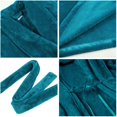 thumbnail image 3 of Women Plush Fleece Robe Long Warm Bathrobe Shawl Collar/Hood, 3 of 5