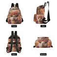 thumbnail image 2 of JIALIOU Mini Backpack Purse for Women Quilted Casual Daypack Small Travel Shoulder Bag, Alpaca in Flowers Sea, 2 of 7
