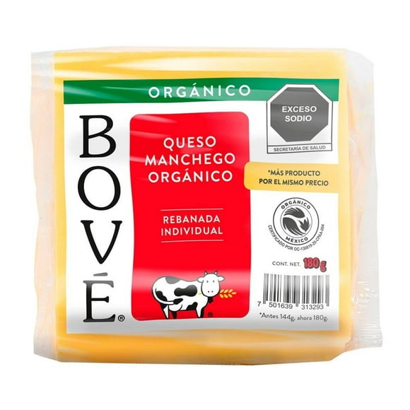 Queso manchego Bové rebanado 180 g