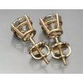 thumbnail image 4 of 4.00 Ct Round Cut Lab Created Diamond Solitaire Stud Earrings 14K Yellow Gold Plated Sterling Silver, 4 of 4