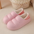 thumbnail image 1 of Pantuflas cómodas para mujer, zapatos de casa con forro polar de felpa, suela antideslizante, pantuflas para interiores y exteriores Fokelyi HMFJ329-1, 1 of 3
