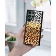 thumbnail image 5 of FINCIBO Soft Rubber Cover Case for Samsung Galaxy S22 Ultra 6.8" 2022 (NOT FIT Galaxy S22 6.1" 2022/Galaxy S22+ / S22 Plus 6.5" 2022), Yellow Glitter Black/White Leopard & Black/Yellow Leopard, 5 of 5