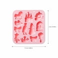 thumbnail image 3 of Silicone Candy Chocolate Mold Blue, Princess Fairytale Shapes Baking Ice Tray For Cake Decoration 1 Pack, 3 of 6