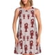 thumbnail image 1 of Fotbe Red Lobster With Claws Vestido de Verano sin Mangas para Mujer – Vestido Midi Línea A, Estilo Camiseta Floral, Vestido Playero Casual y Fluido, 1 of 7