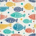 thumbnail image 2 of Coolnut Fish Cloth Napkins Set of 6, Reusable Washable Polyester Dinner Table Napkins for Family, Weddings, Parties, Home Decor, 20 x 20 Inch Washcloth Gift, 2 of 7
