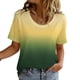 thumbnail image 3 of Tops para hombre, blusas y camisas de cuello redondo y manga corta para hombre, blusas y camisas casuales deportivas con estampado degradado divertido para hombre y mujer, blusas vintage de manga cort, 3 of 8