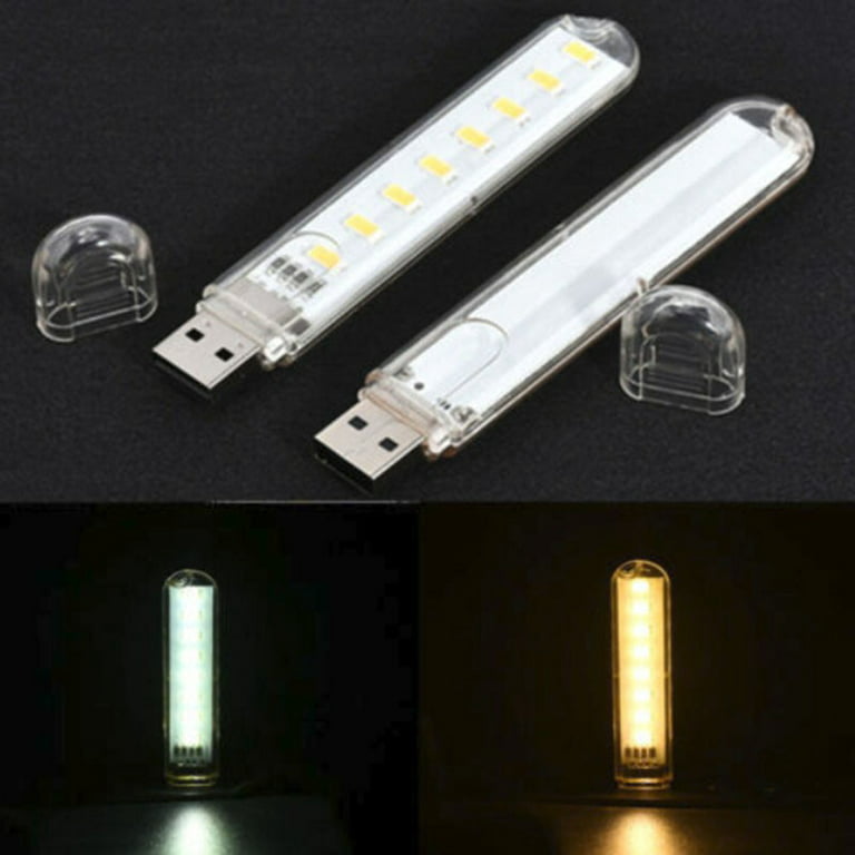 Buy 2PCS 8 LED Mini Portable USB Lamp Lighting For PC Laptop Mobile